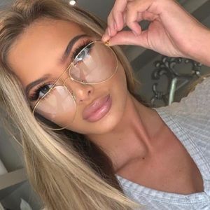 Clear “reading” glasses. No precipitation